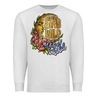 Oatmeal Heather stay wild moon child Premium Sweatshirt - JahusDesignShop