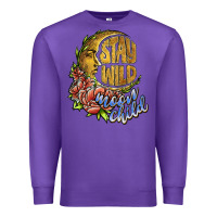 Purple stay wild moon child Premium Sweatshirt - JahusDesignShop