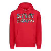 Stay Groovy With Butterfly Peace Sign And Flowers Premium Hoodie | Teevron