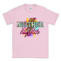 Bubblegum Pink Mother hustler lightning bolt mother's day Classic Tee - HowdyJamesFarm