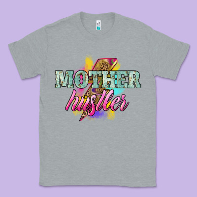 Mother Hustler Lightning Bolt Mother's Day Classic Tee Designed By Howdyjamesfarm