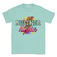 Seafoam Mother hustler lightning bolt mother's day Classic Tee - HowdyJamesFarm