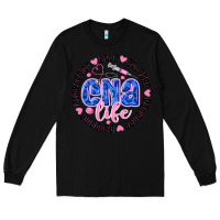 Black CNA Life Long Sleeve Tee - CowhideDigitalArt