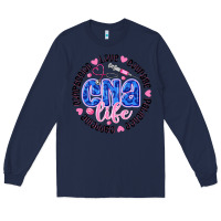 Navy CNA Life Long Sleeve Tee - CowhideDigitalArt