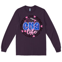 Plum CNA Life Long Sleeve Tee - CowhideDigitalArt