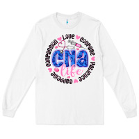 White CNA Life Long Sleeve Tee - CowhideDigitalArt
