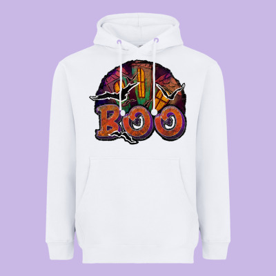 Boo Heavyweight Hoodie Designed By Jahusdesignshop