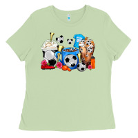 Matcha Soccer Coffee Cups Ladies Tee - FaDigitalArtStudio