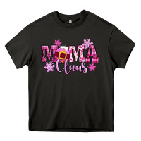 Asphalt mama claus pink christmas Heavy Core Tee - CowGirlArtShop