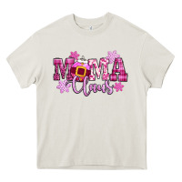 Cream mama claus pink christmas Heavy Core Tee - CowGirlArtShop