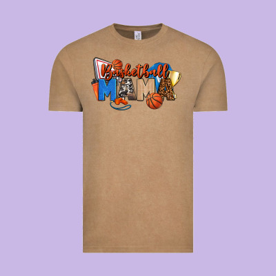Basketball Mama Vintage Tee Designed By Fadigitalartstudio