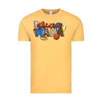 Vintage Mustard basketball mama Vintage Tee - FaDigitalArtStudio