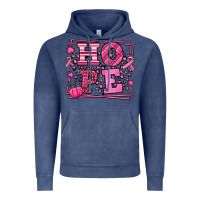 Vintage Denim Hope Breast Cancer Awareness Fall Vintage Hoodie - LillyAllenDesigns