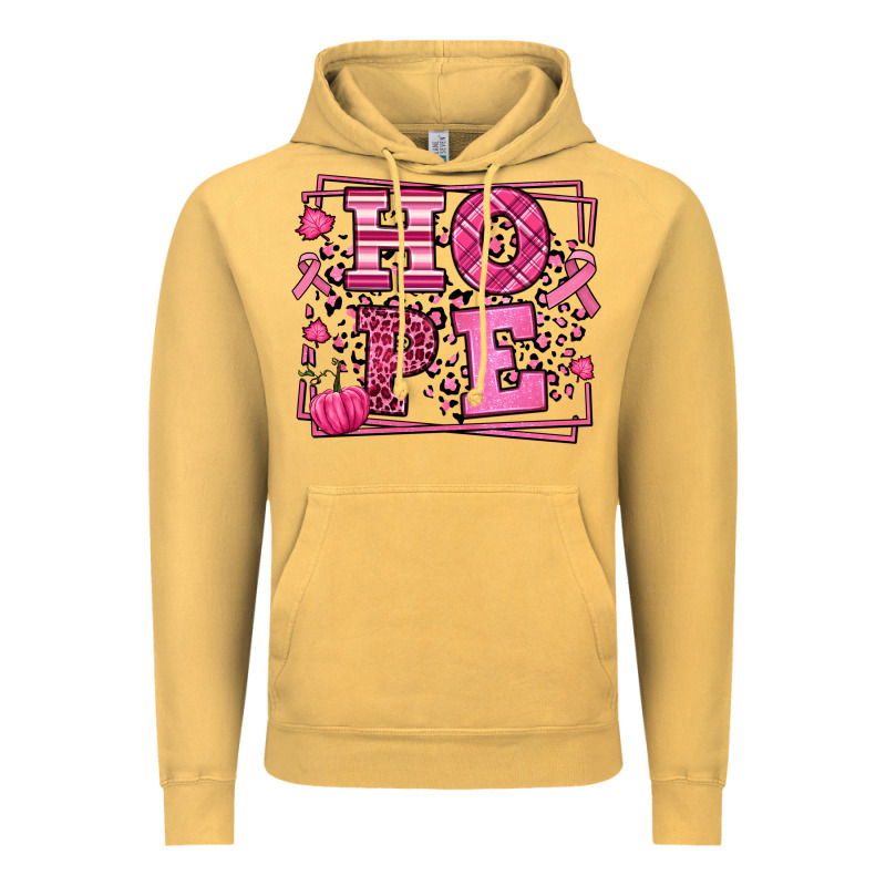 Hope Breast Cancer Awareness Fall Vintage Hoodie by LillyAllenDesigns | Teevron