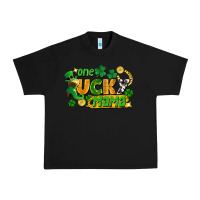 Black one lucky mama Urban Heavy Tee - FaDigitalArtStudio