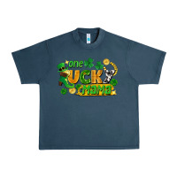 Midnight Navy one lucky mama Urban Heavy Tee - FaDigitalArtStudio
