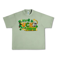 Oil Green one lucky mama Urban Heavy Tee - FaDigitalArtStudio