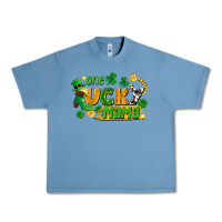Pebble Blue one lucky mama Urban Heavy Tee - FaDigitalArtStudio