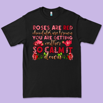 Roses Are Red Chocolates Are Brown Premium Tee Designed By Oliviacreatesart
