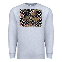 Heather Grey racing leopard backgraund Premium Sweatshirt - JahusDesignShop