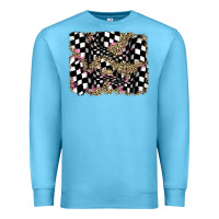 Ocean Blue racing leopard backgraund Premium Sweatshirt - JahusDesignShop