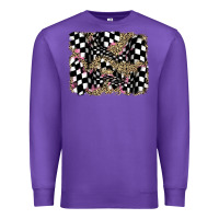 Purple racing leopard backgraund Premium Sweatshirt - JahusDesignShop