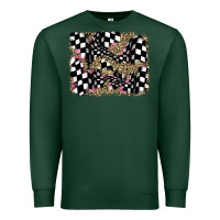 Sports Green racing leopard backgraund Premium Sweatshirt - JahusDesignShop