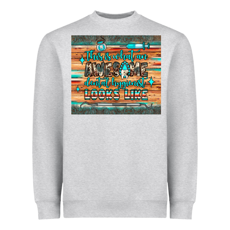 This Is What An Awesome Dental Hygienist Looks Like Heavyweight Sweatshirt by JahusDesignShop | Teevron
