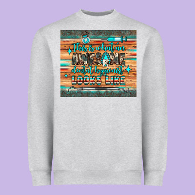This Is What An Awesome Dental Hygienist Looks Like Heavyweight Sweatshirt Designed By Jahusdesignshop