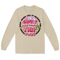 Mushroom Grils Trip 2025 Long Sleeve Tee - CowhideDigitalArt