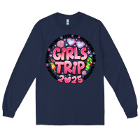 Navy Grils Trip 2025 Long Sleeve Tee - CowhideDigitalArt