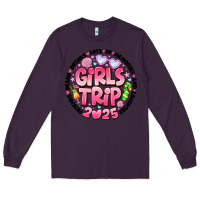 Plum Grils Trip 2025 Long Sleeve Tee - CowhideDigitalArt