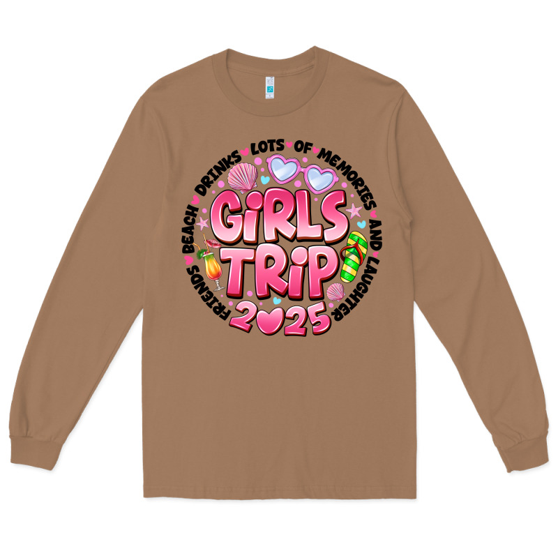 Grils Trip 2025 Long Sleeve Tee by CowhideDigitalArt | Teevron