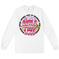 White Grils Trip 2025 Long Sleeve Tee - CowhideDigitalArt