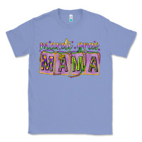 Mardi Gras Mama With Beads Mother's Day Classic Tee | Teevron