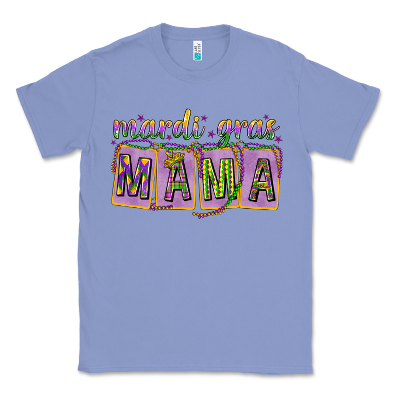 Mardi Gras Mama With Beads Mother's Day Classic Tee by HowdyJamesFarm | Teevron