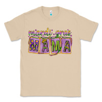Mushroom Mardi gras mama with beads mother's day Classic Tee - HowdyJamesFarm