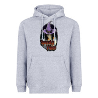 Heather Grey spooky vibes Heavyweight Hoodie - JahusDesignShop