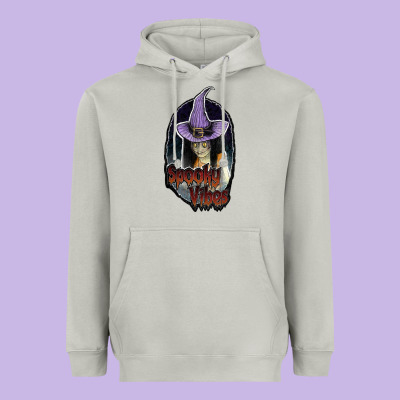 Spooky Vibes Heavyweight Hoodie Designed By Jahusdesignshop
