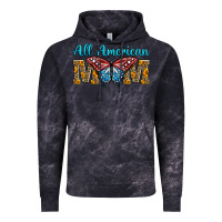 Cloud Black All American Mom Butterfly Vintage Hoodie - LillyAllenDesigns
