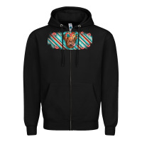 Black cow floral Zipper Hoodie - JahusDesignShop