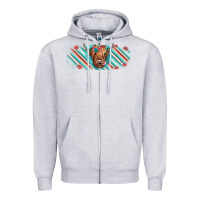 Heather Grey cow floral Zipper Hoodie - JahusDesignShop