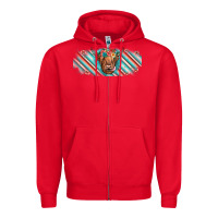 Red cow floral Zipper Hoodie - JahusDesignShop