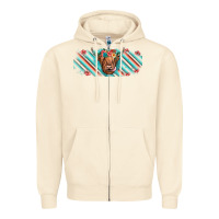 Sandshell cow floral Zipper Hoodie - JahusDesignShop