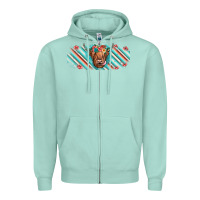 Cow Floral Zipper Hoodie | Teevron