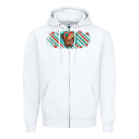 White cow floral Zipper Hoodie - JahusDesignShop