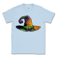 Dusty Blue Purple leopard witch hat Classic Tee - Jasminsmagicworld