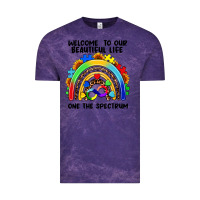 Cloud Purple Autism rainbow Vintage Tee - FaDigitalArtStudio