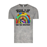 Cloud Rock Autism rainbow Vintage Tee - FaDigitalArtStudio