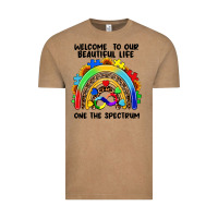 Vintage Coffee Autism rainbow Vintage Tee - FaDigitalArtStudio